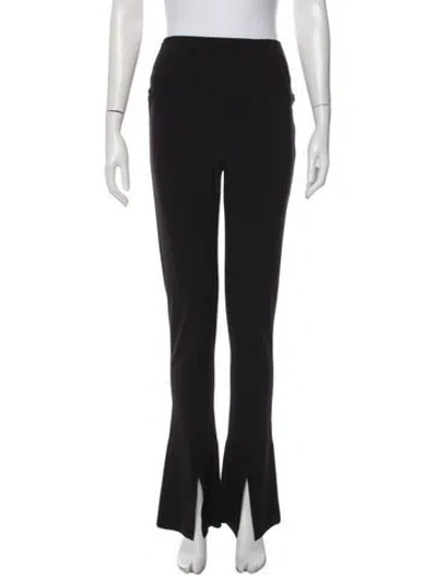 Pre-owned Norma Kamali Flared Pants In Black