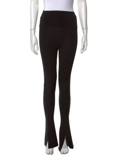 Pre-owned Norma Kamali Flared Pants In Black