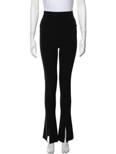 Pre-owned Norma Kamali Flared Pants In Black