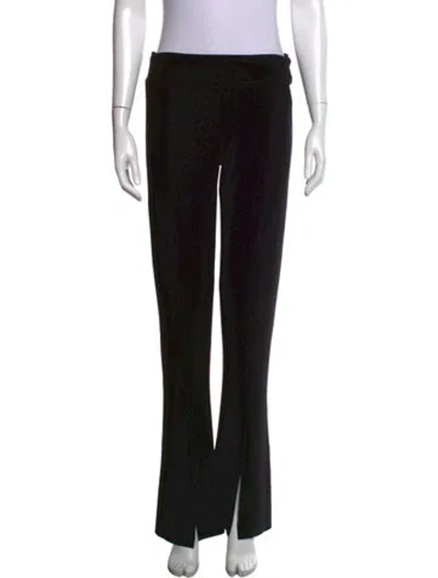 Pre-owned Norma Kamali Flared Pants In Black
