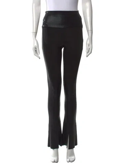 Pre-owned Norma Kamali Flared Pants In Black