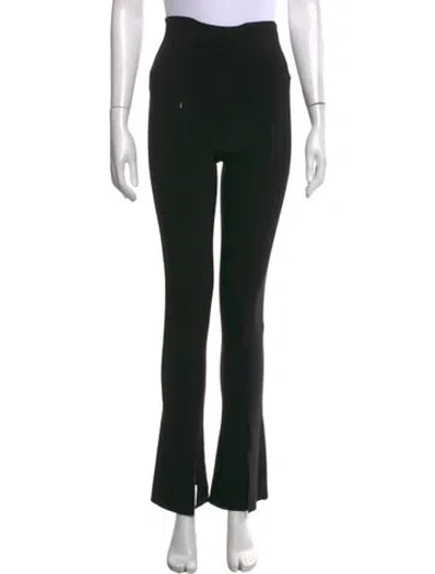 Pre-owned Norma Kamali Flared Pants In Black