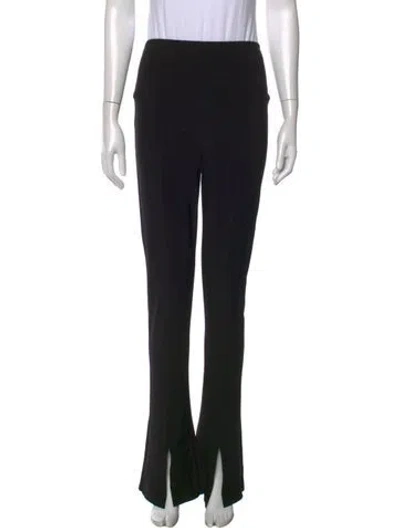 Pre-owned Norma Kamali Flared Pants In Black