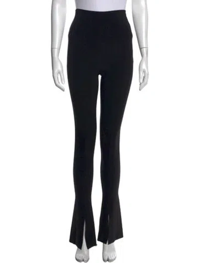 Pre-owned Norma Kamali Flared Pants In Black