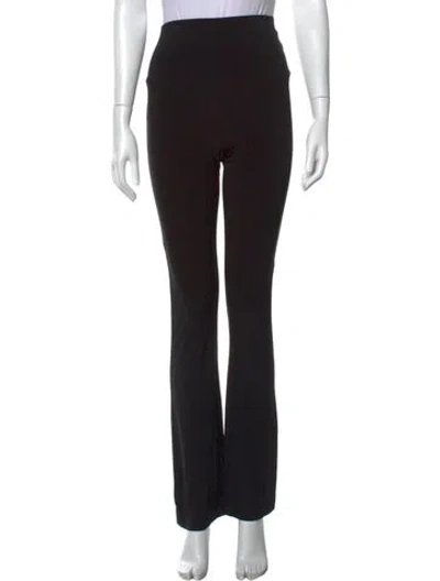 Pre-owned Norma Kamali Flared Pants In Black