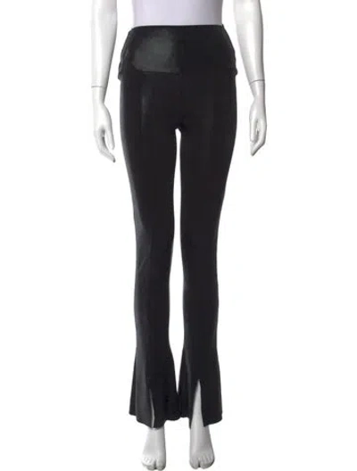 Pre-owned Norma Kamali Flared Pants In Black