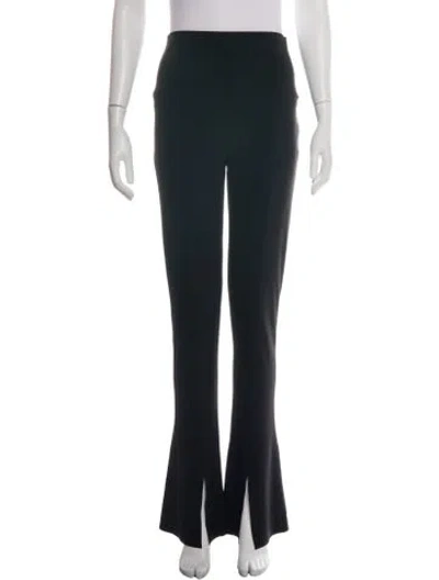 Pre-owned Norma Kamali Flared Pants In Black