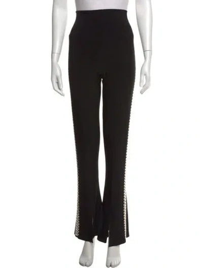 Pre-owned Norma Kamali Flared Pants In Black