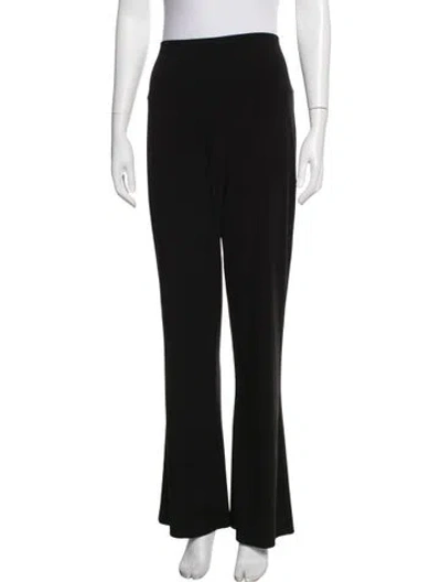 Pre-owned Norma Kamali Flared Pants In Black