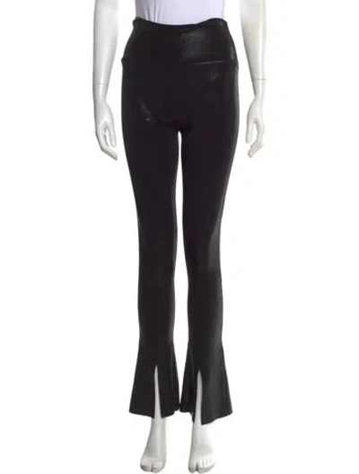 Pre-owned Norma Kamali Flared Pants In Black