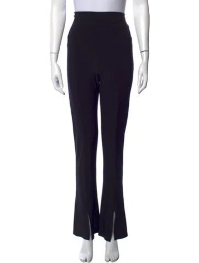 Pre-owned Norma Kamali Flared Pants In Black