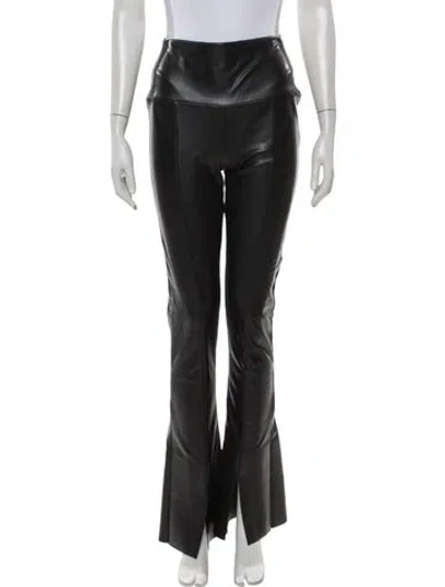 Pre-owned Norma Kamali Flared Pants In Black