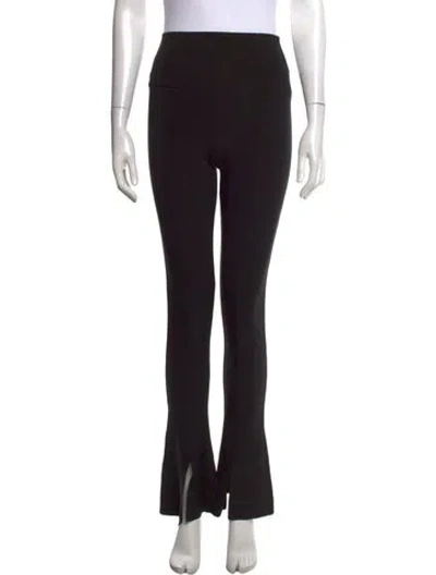 Pre-owned Norma Kamali Flared Pants In Black