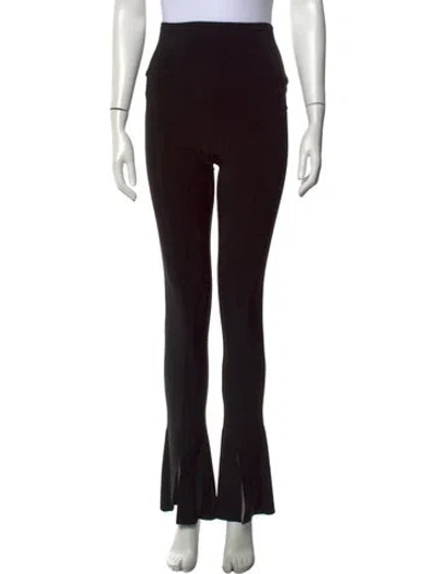 Pre-owned Norma Kamali Flared Pants In Black
