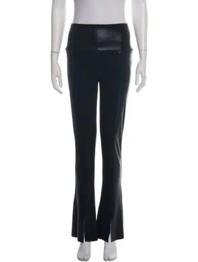 Pre-owned Norma Kamali Flared Pants In Black