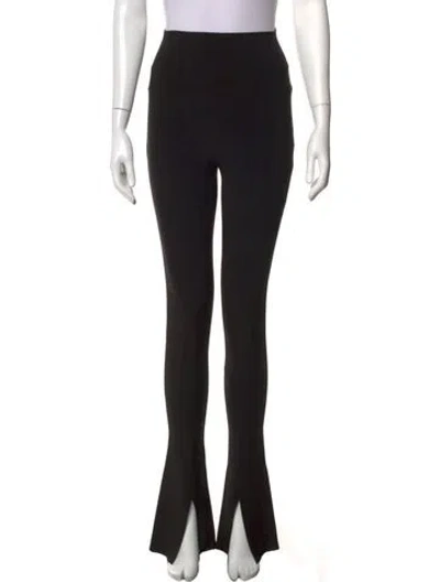Pre-owned Norma Kamali Flared Pants In Black
