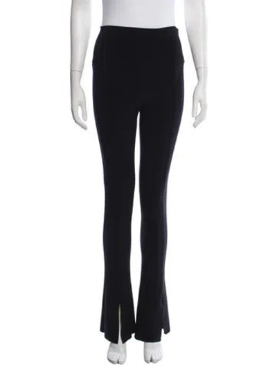 Pre-owned Norma Kamali Flared Pants In Black