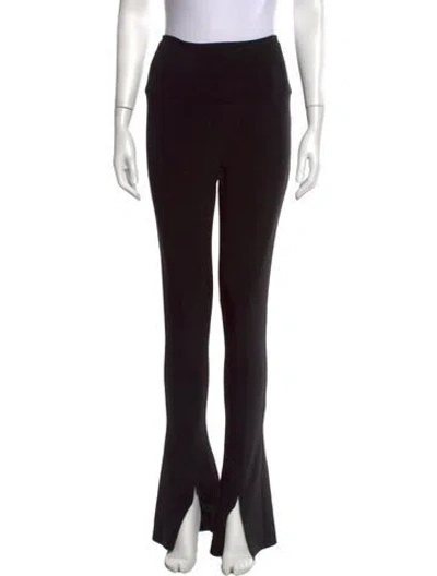 Pre-owned Norma Kamali Flared Pants In Black