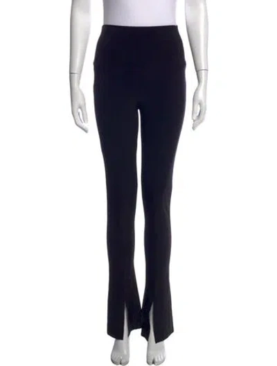 Pre-owned Norma Kamali Flared Pants In Black