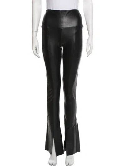Pre-owned Norma Kamali Flared Pants In Black