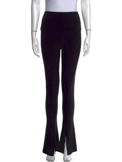 Pre-owned Norma Kamali Flared Pants In Black