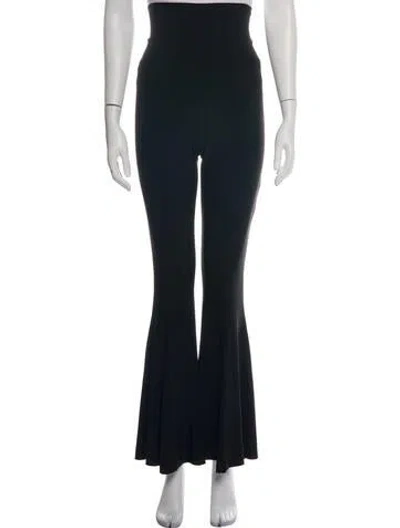 Pre-owned Norma Kamali Flared Pants In Black