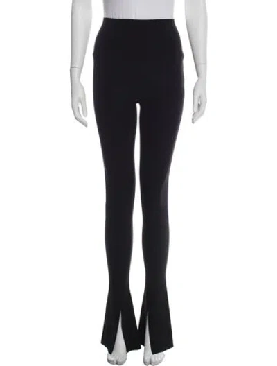 Pre-owned Norma Kamali Flared Pants In Blue