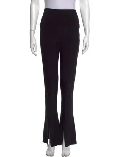 Pre-owned Norma Kamali Flared Pants In Blue