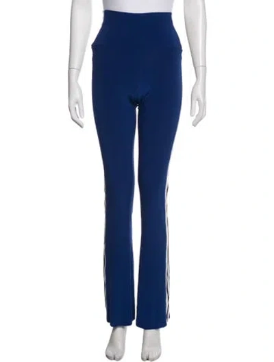 Pre-owned Norma Kamali Flared Pants In Blue