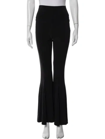 Pre-owned Norma Kamali Flared Pants In Blue