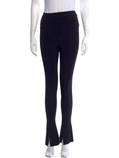 Pre-owned Norma Kamali Flared Pants In Blue
