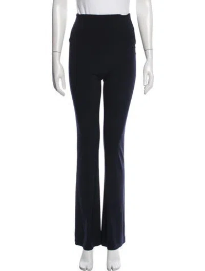 Pre-owned Norma Kamali Flared Pants In Blue