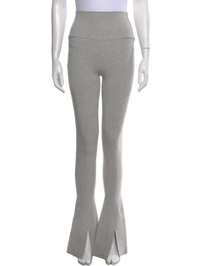 Pre-owned Norma Kamali Flared Pants In Gray