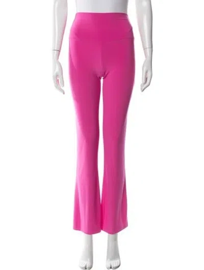 Pre-owned Norma Kamali Flared Pants In Pink