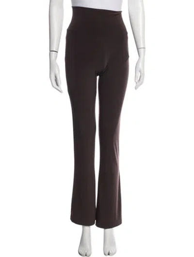Pre-owned Norma Kamali Flared Pants In Purple