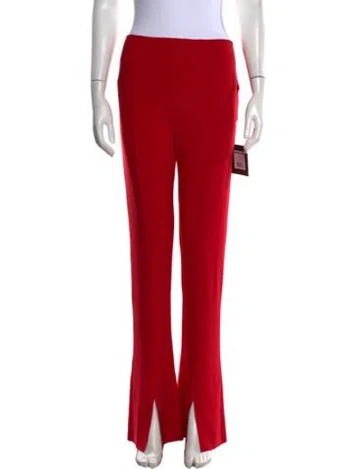 Pre-owned Norma Kamali Flared Pants W/ Tags In Red