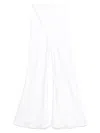 Norma Kamali Flared Trousers In White