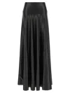 Norma Kamali Flared Skirt To Floor Skirt In Black