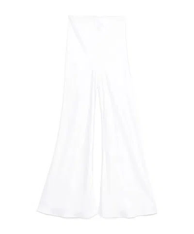 Norma Kamali Flared Trousers In White