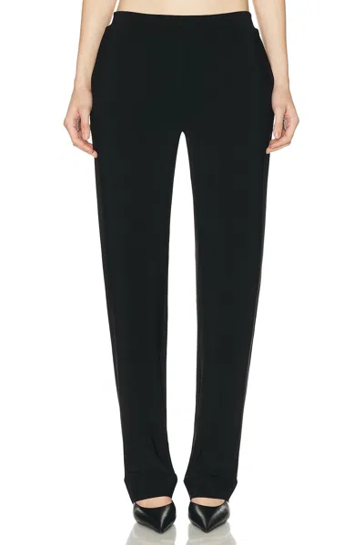 Norma Kamali Flat Front Men's Pant In Black