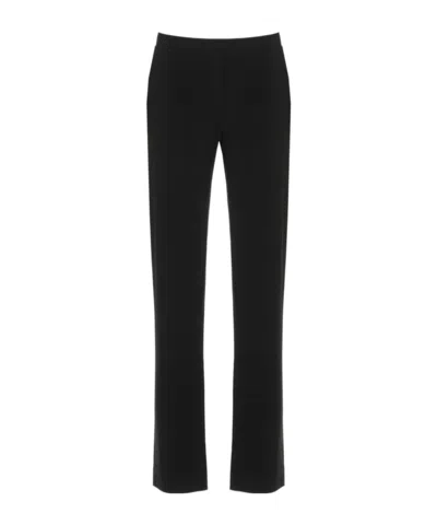Norma Kamali Flat Front Pants In Black