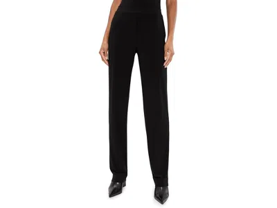 Norma Kamali Flat Front Pants Women's Clothing Black: Xs (women's 2) 32