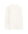 Norma Kamali Fluid-fit Oversized Blouse With Classic Shirt Collar In White