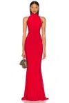 Norma Kamali For Fwrd Halter Turtle Fishtail Gown