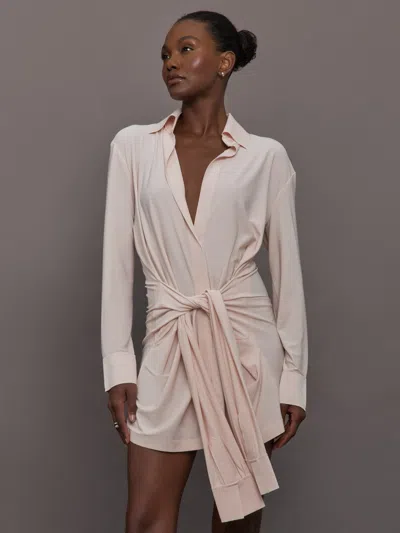 Norma Kamali Four Sleeve Nk Shirt Mini Dress