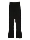 Norma Kamali Fringed Leggings In Black