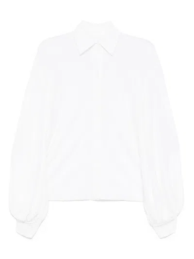 Norma Kamali Full Sleeved Nk Shirt In White