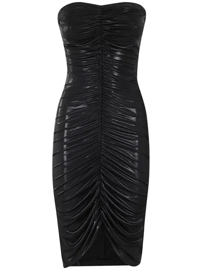 Norma Kamali Fully-draped Dress In Black