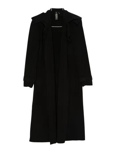 Norma Kamali Oversized Trench Coat In Black