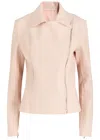 Norma Kamali Gang Panelled Faux Leather Jacket